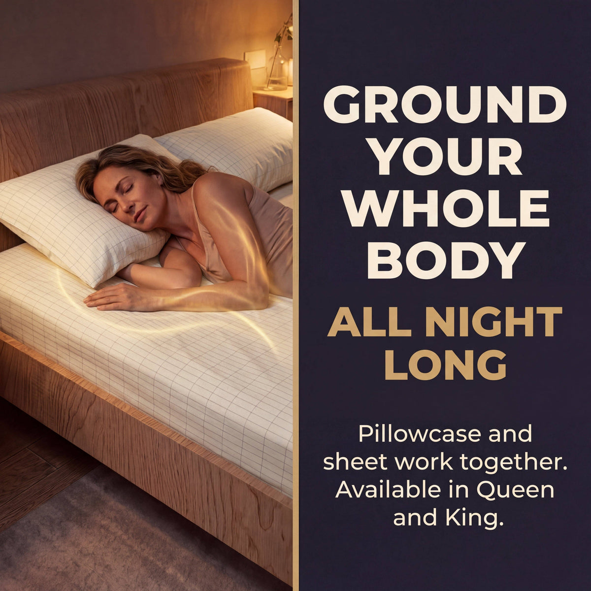 GAYA - Grounding Pillowcase - Improve Sleep & Reduce inflammation