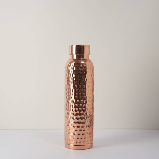 CopperCulture - Hammered Pure Copper Water Bottle 950ml