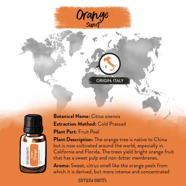 Simply Earth - Orange Essential Oil (Sweet)