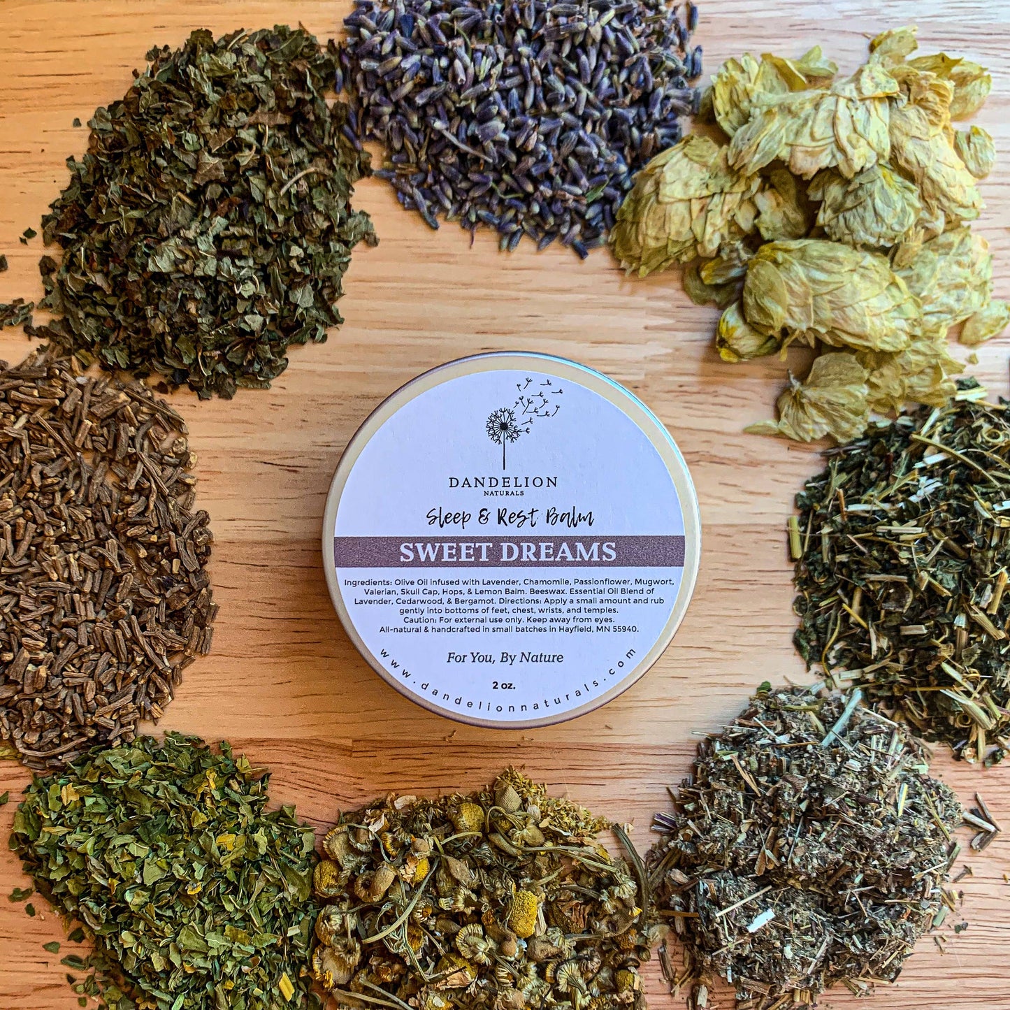 Dandelion Naturals - Sweet Dreams | Sleep Balm | Calming Salve | Bedtime Salve