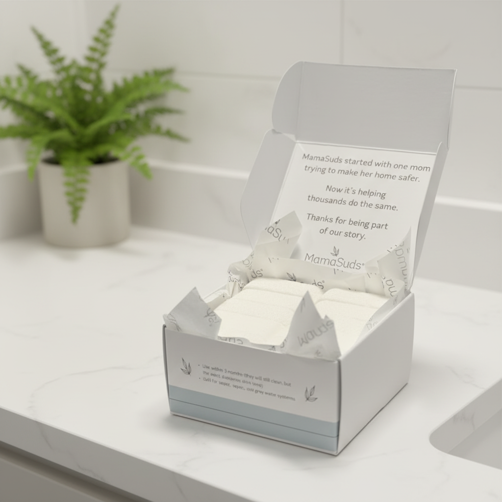MamaSuds | Non-toxic Household Cleaners + Real Soap - Toilet Bomb Cleaning Tabs