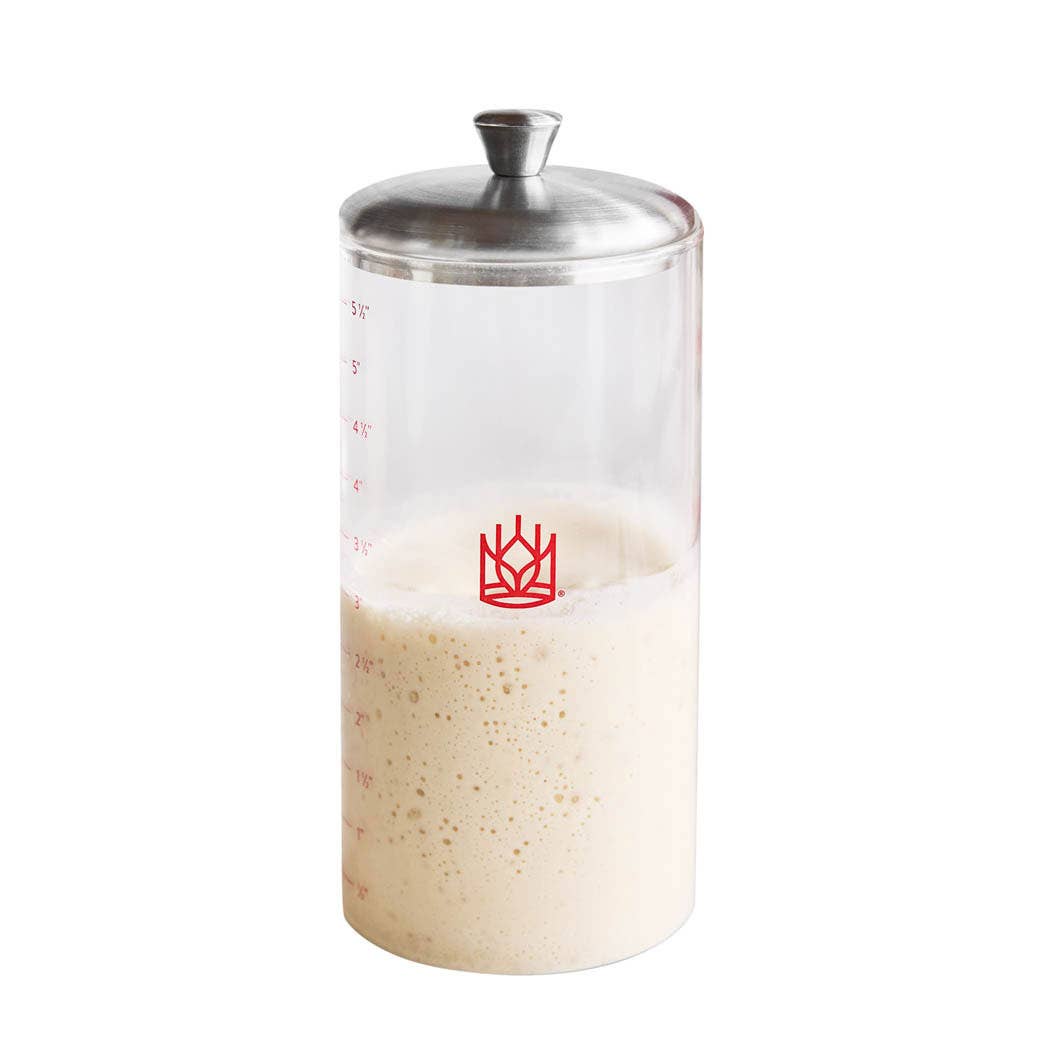 HIC - Harold Import Co. - Petite Glass Sourdough Storage Crock Set