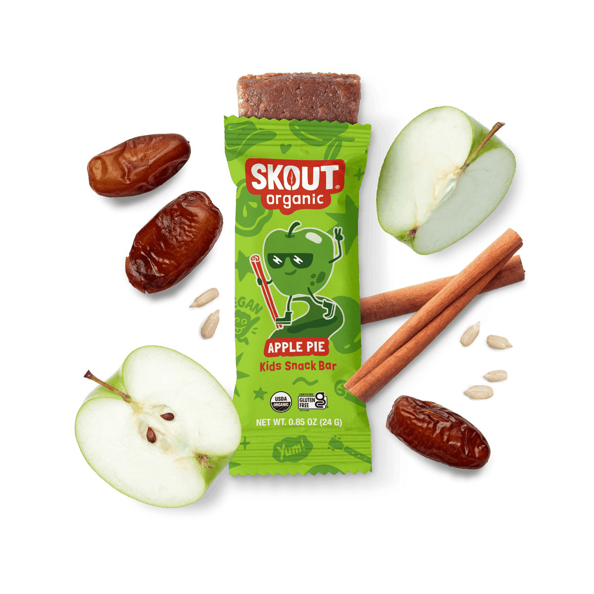 Skout Organic - Skout Organic Apple Pie Kids Snack Bar | Nut-Free