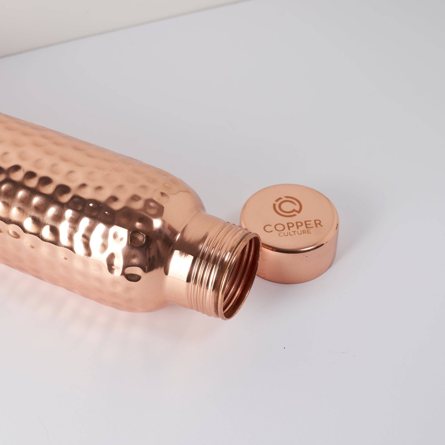 CopperCulture - Hammered Pure Copper Water Bottle 950ml