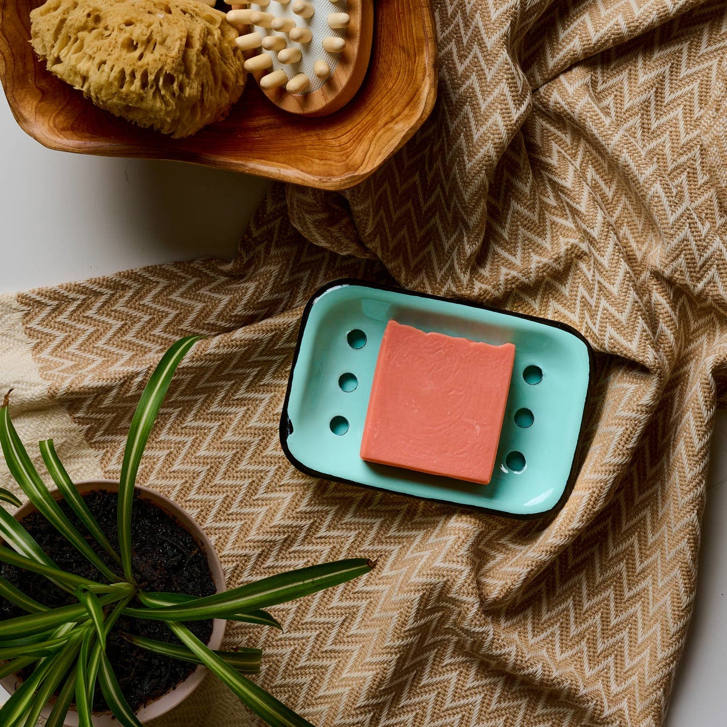 Dandelion Naturals - Patchouli + Lavender + Geranium Bar Soap | Blush