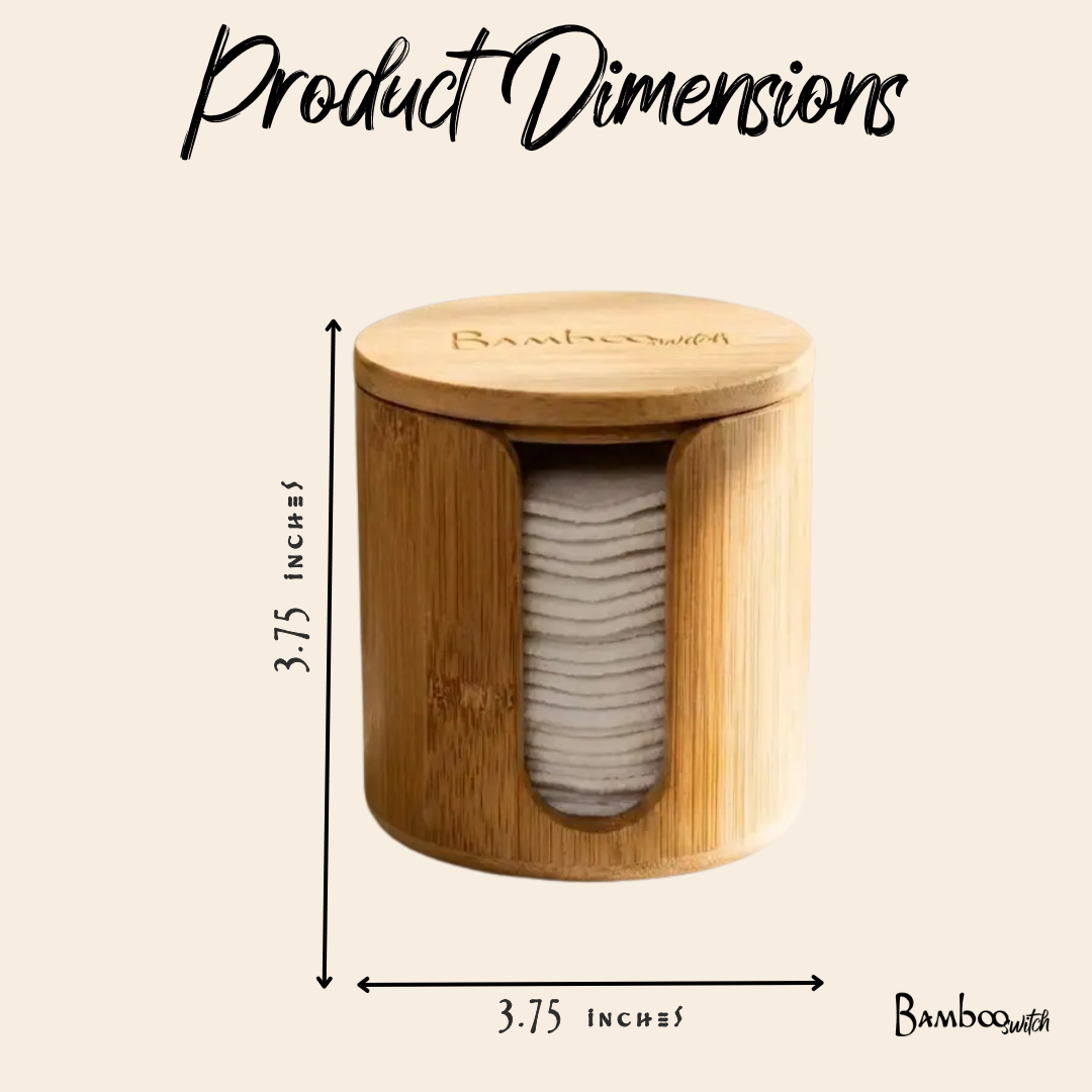 Bamboo Switch - Bamboo Facial Rounds Holder