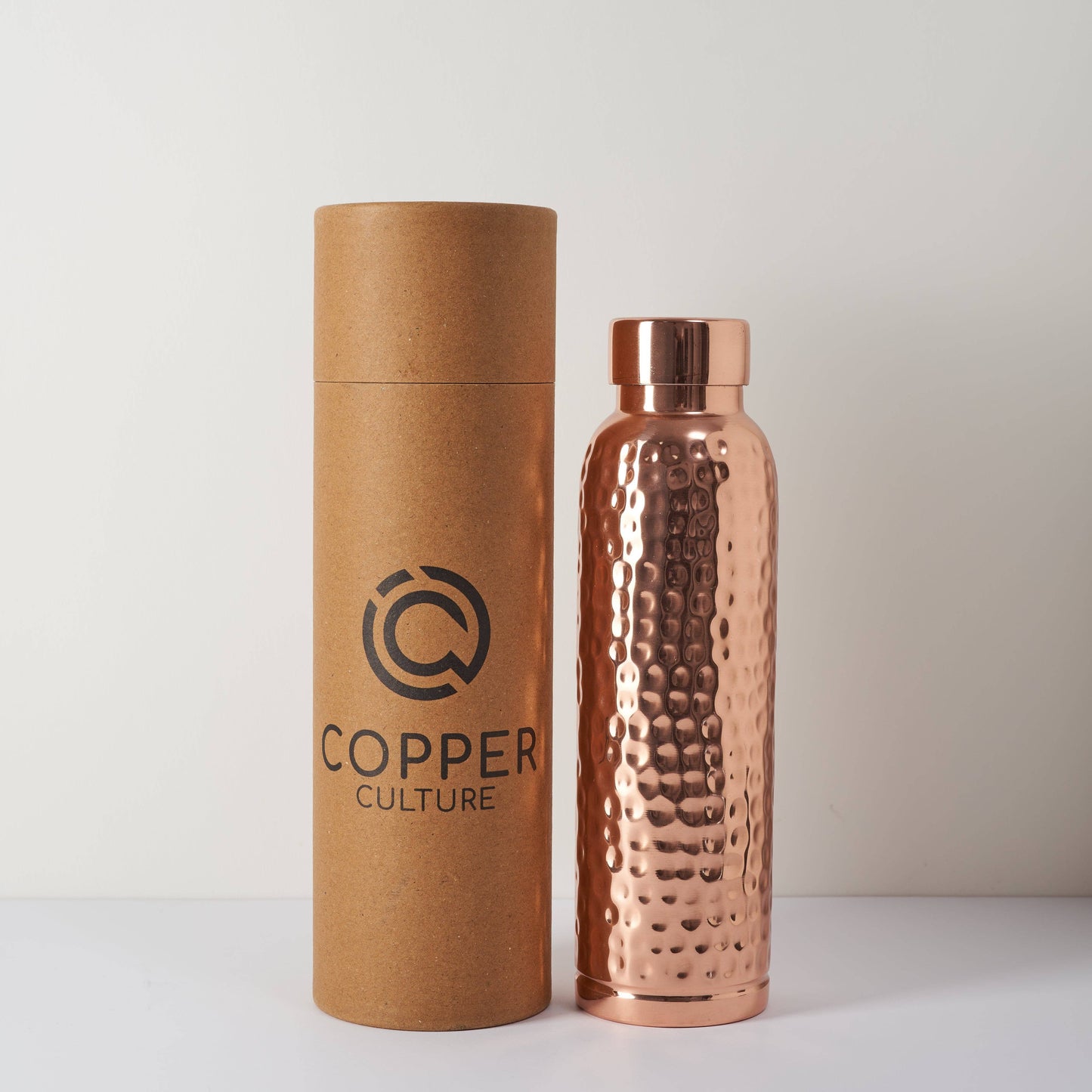 CopperCulture - Hammered Pure Copper Water Bottle 950ml