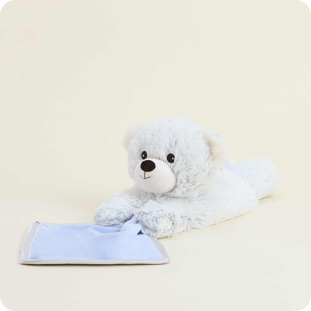 Warmies - Lavender Scented Plush - Gifts - Brown Marshmallow Bear Blanket Warmies