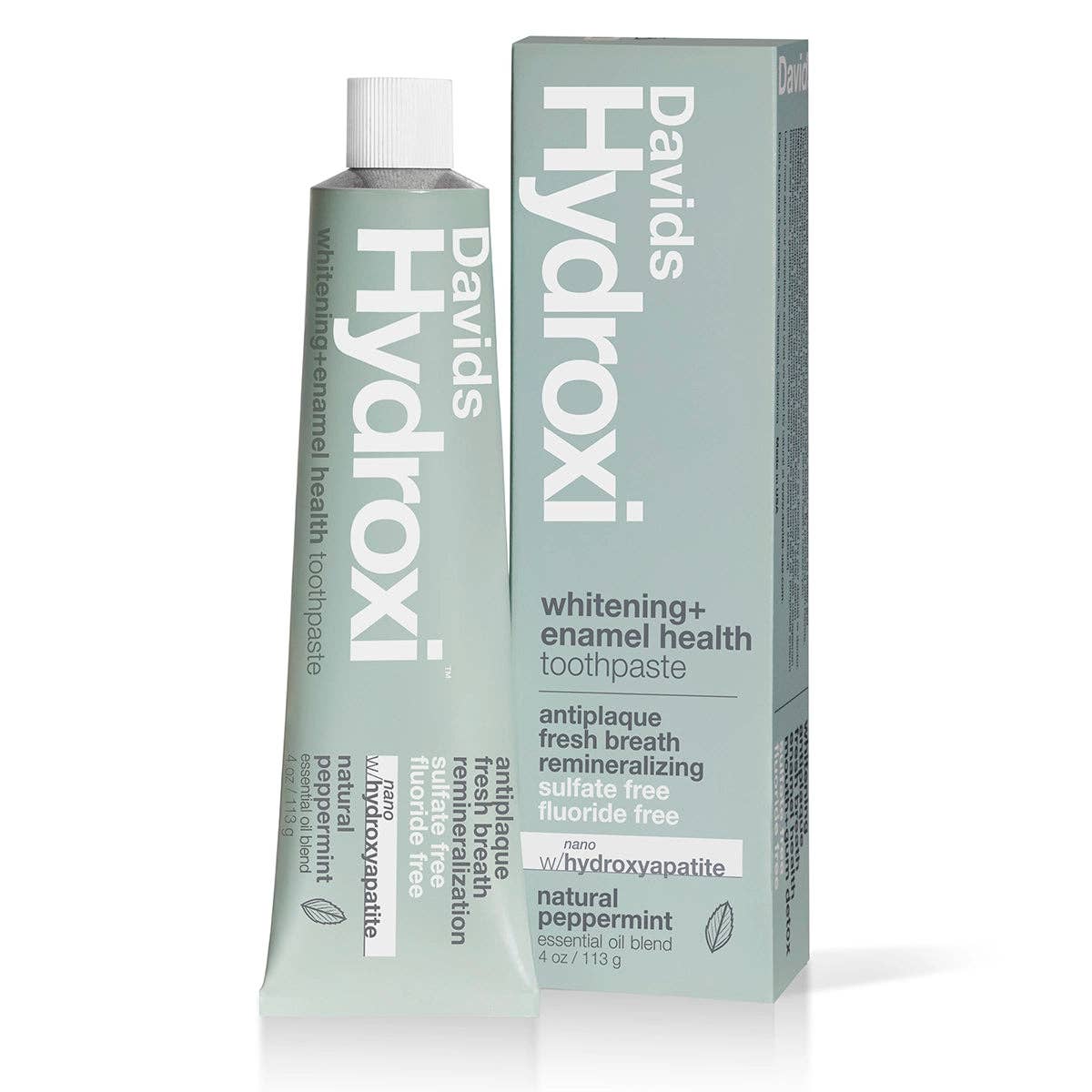 Davids Health Sciences, Inc - Davids Hydroxi™ whitening+enamel health nano hydroxyapatite premium toothpaste / peppermint