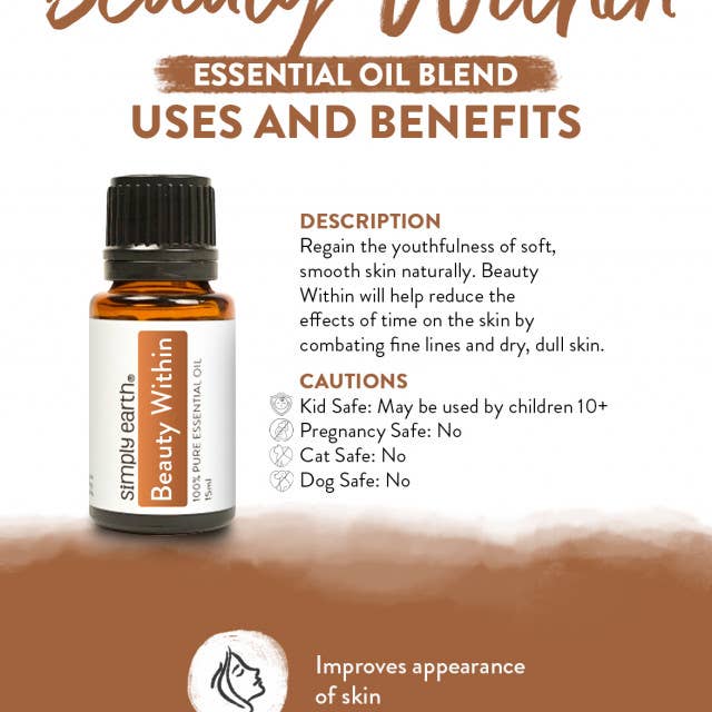 Simply Earth - Beauty Within Essential Oil Blend 15ml