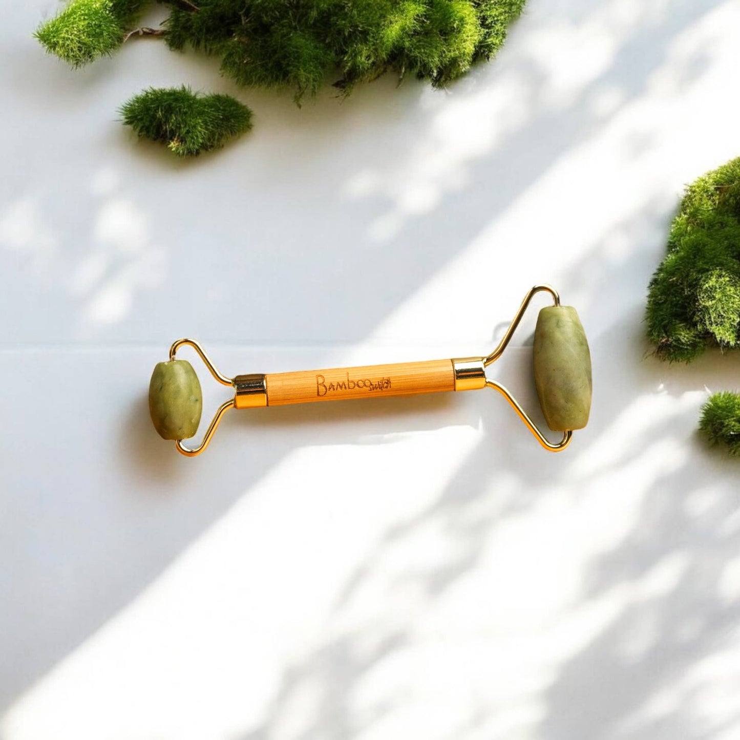 Bamboo Switch - Bamboo Facial Roller | Jade Stone | Earth Day Bestseller
