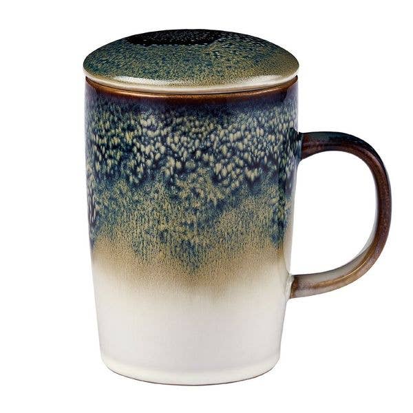 CasaWare - 16 oz Tea Infuser Mug CLOUD