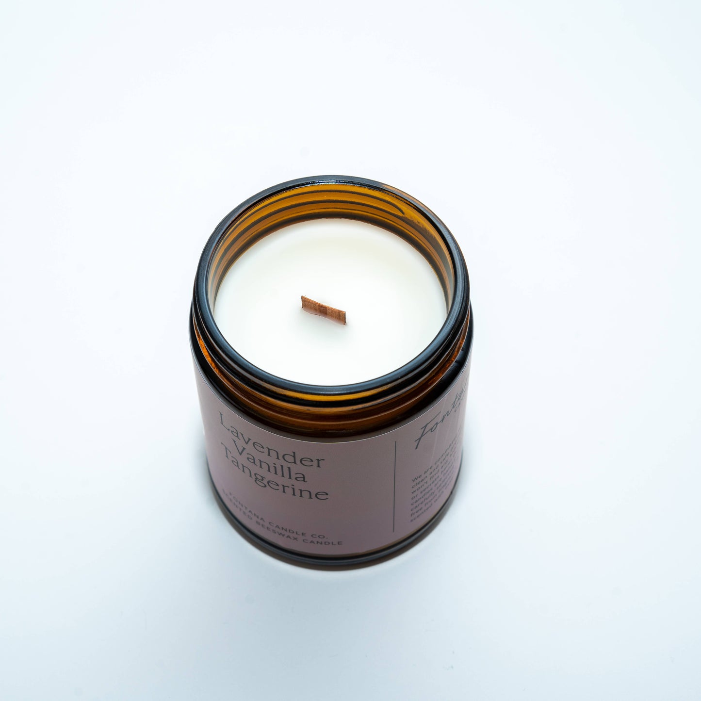 Fontana Candle Co. - Lavender Vanilla Tangerine Beeswax Essential Oil Jar Candle