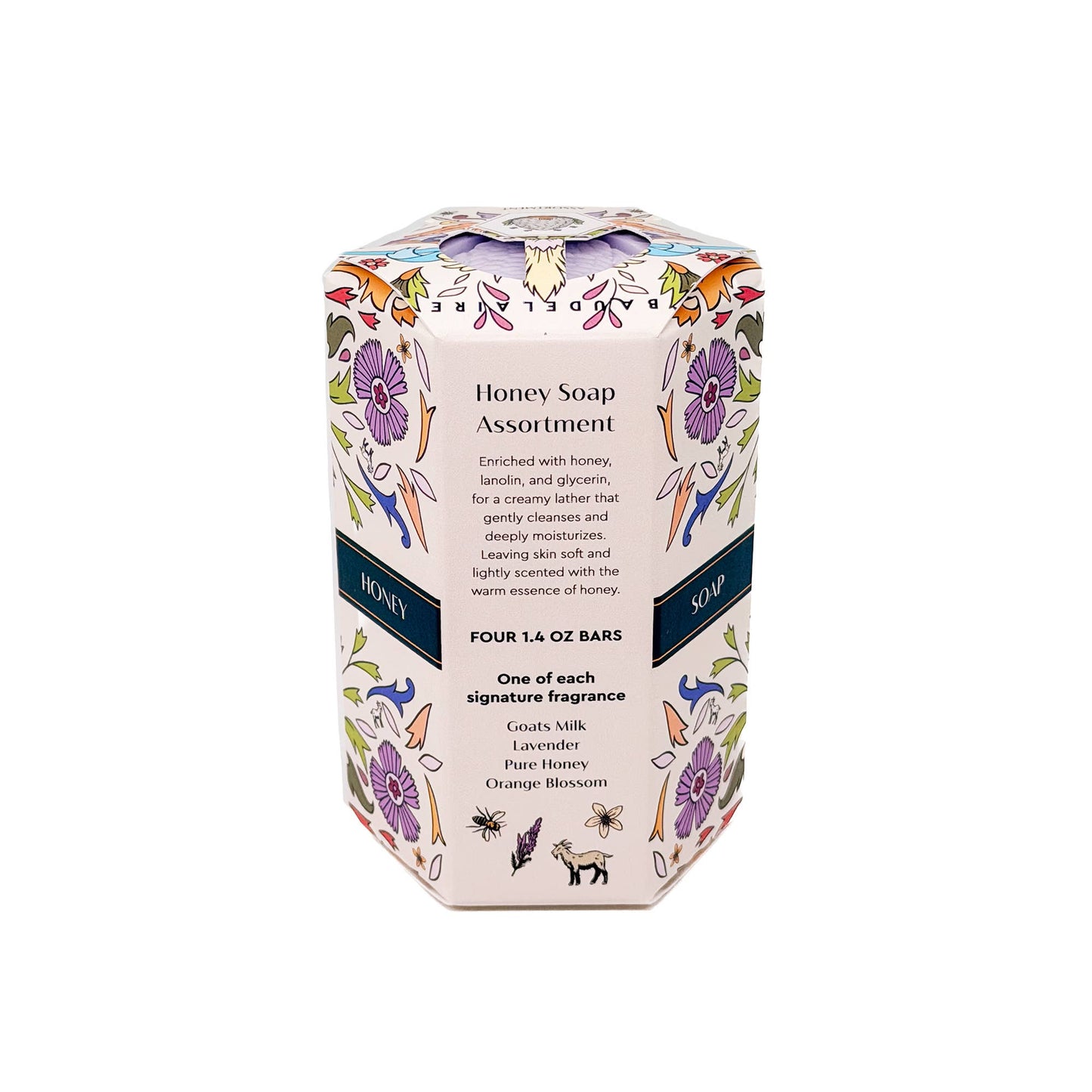 Baudelaire - Honey Soap Assortment 1.4oz - Quartet