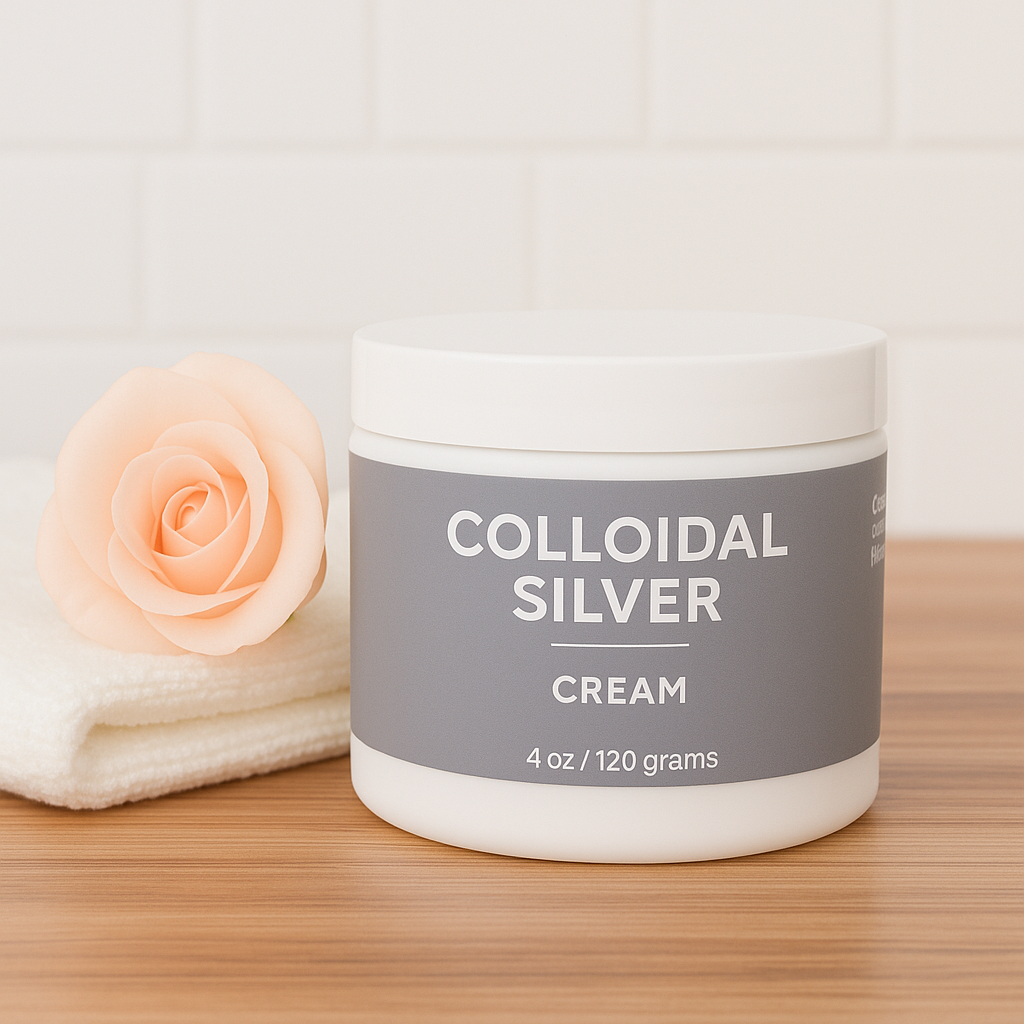 Taylor Made Organics - Colloidal Silver Cream – Organic Skin Soothing Moisturizer