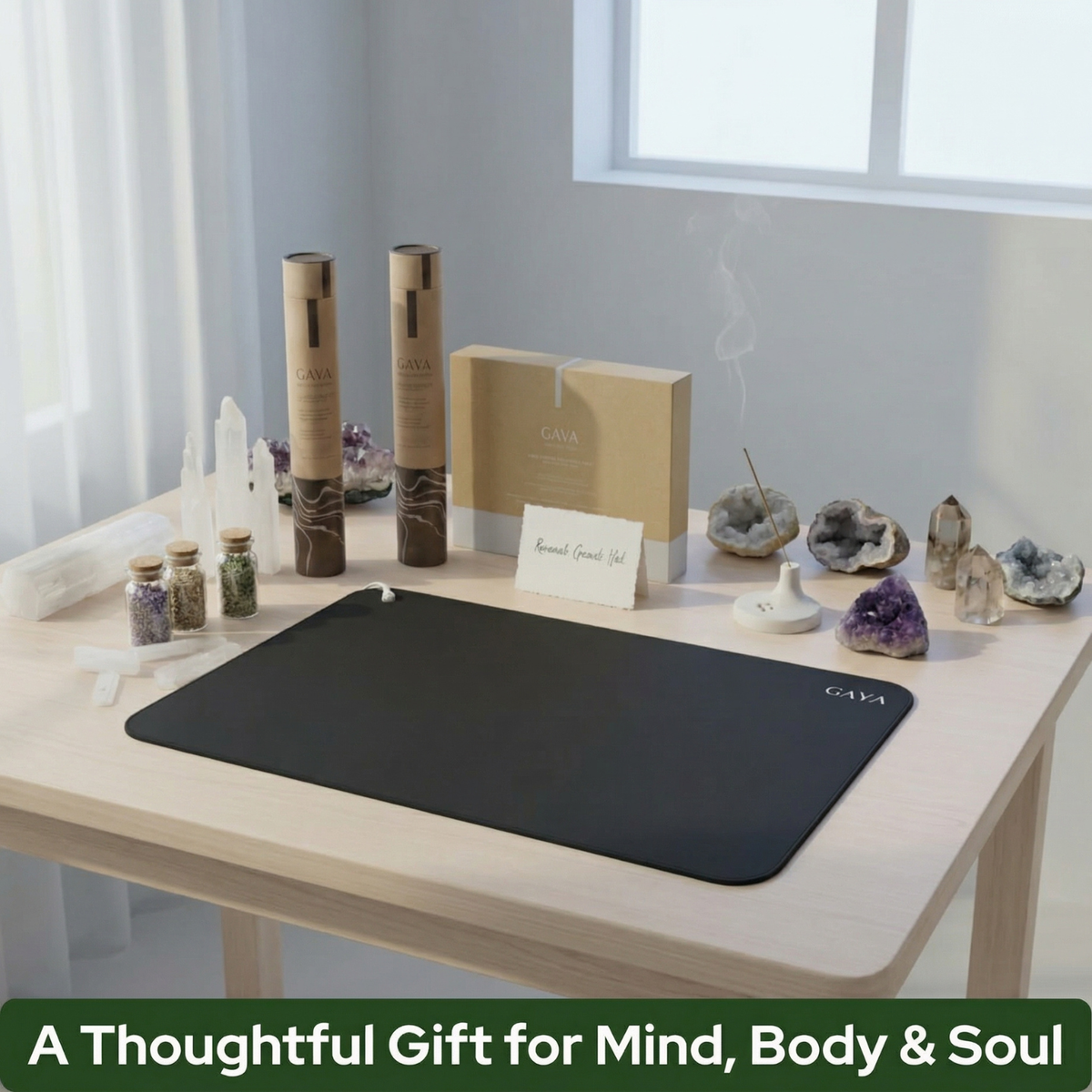 GAYA - Grounding Mat - Improve Sleep & Reduce inflammation, Black
