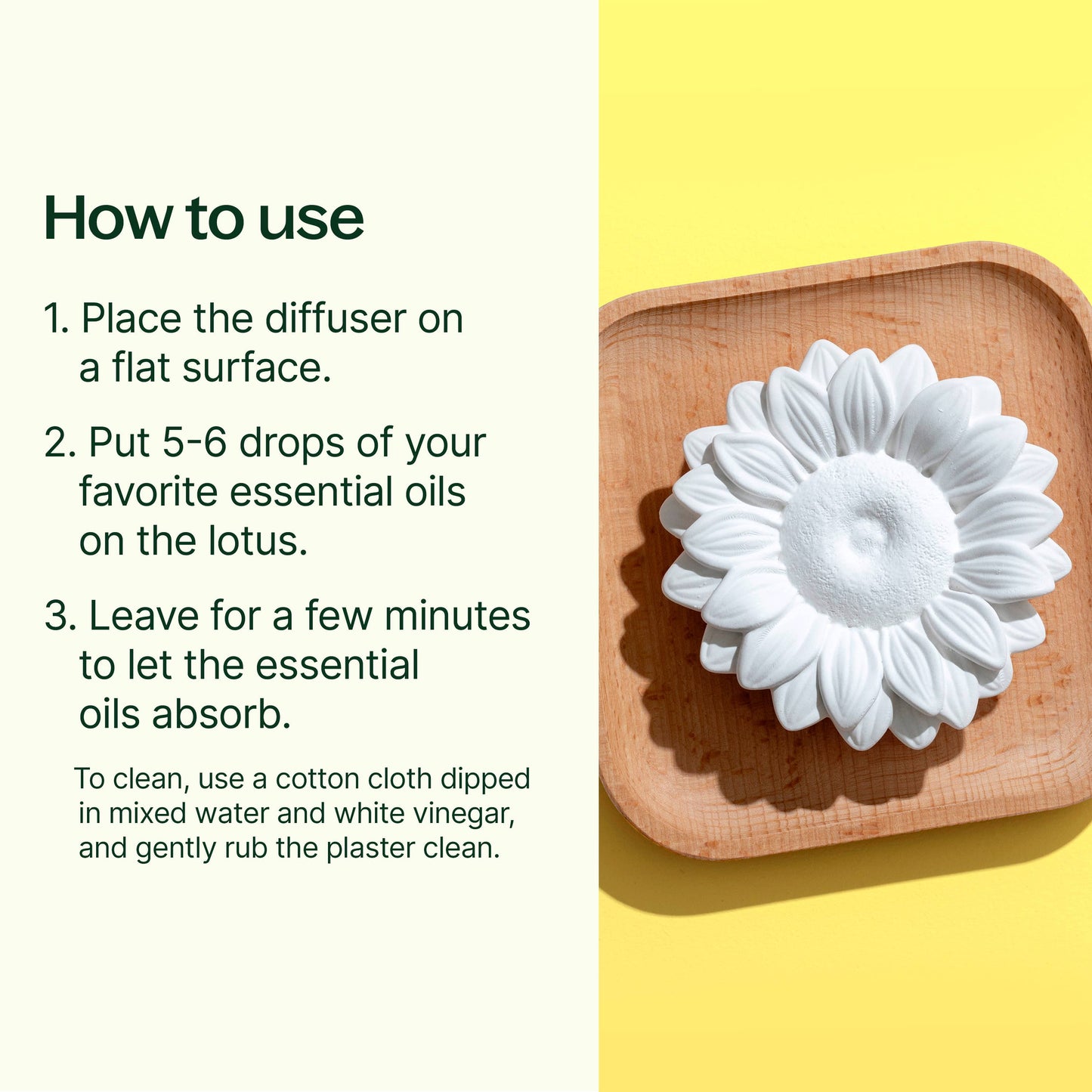 Plant Therapy - Passive Sunflower Essential Oil Diffuser
