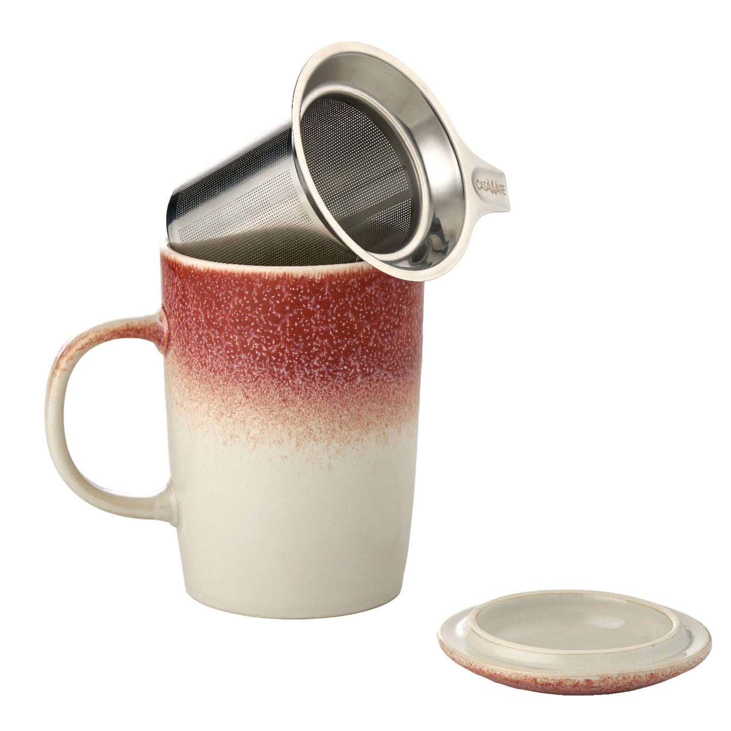 CasaWare - 16 oz Tea Infuser Mug CLOUD