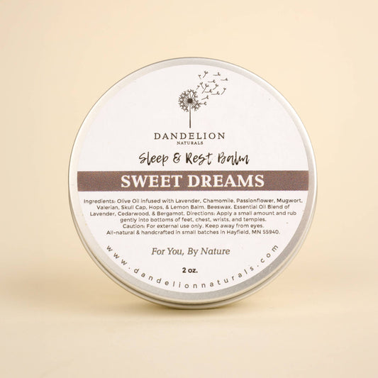 Dandelion Naturals - Sweet Dreams | Sleep Balm | Calming Salve | Bedtime Salve