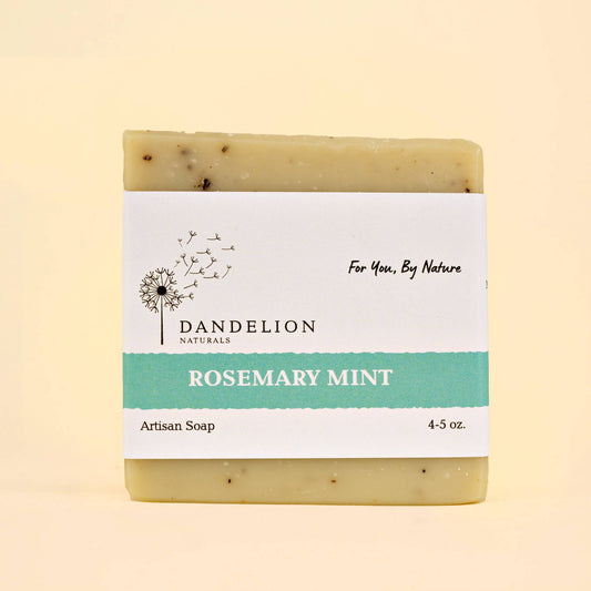 Dandelion Naturals - Rosemary Mint Bar Soap | All Natural Bar Soap | Vegan Soap