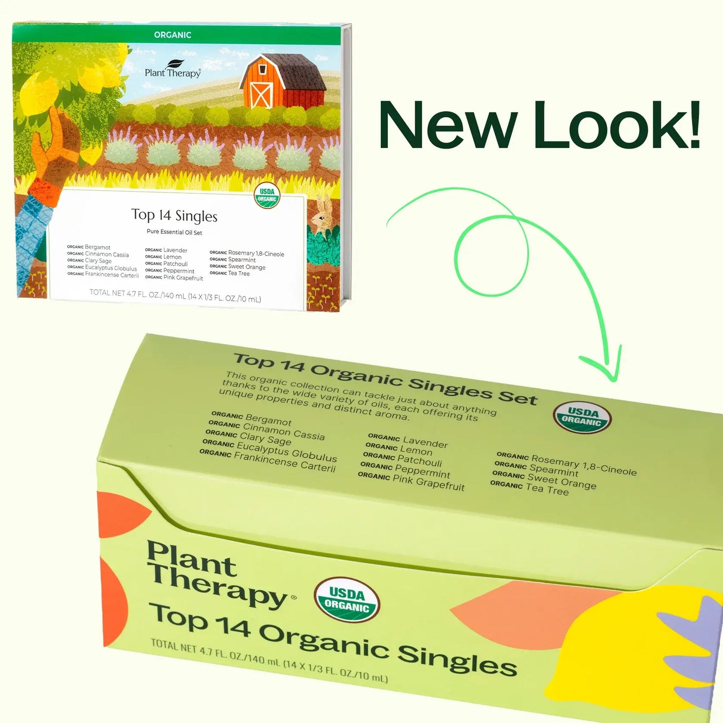 Plant Therapy - Top 14 Organic Essential Oils Singles Set