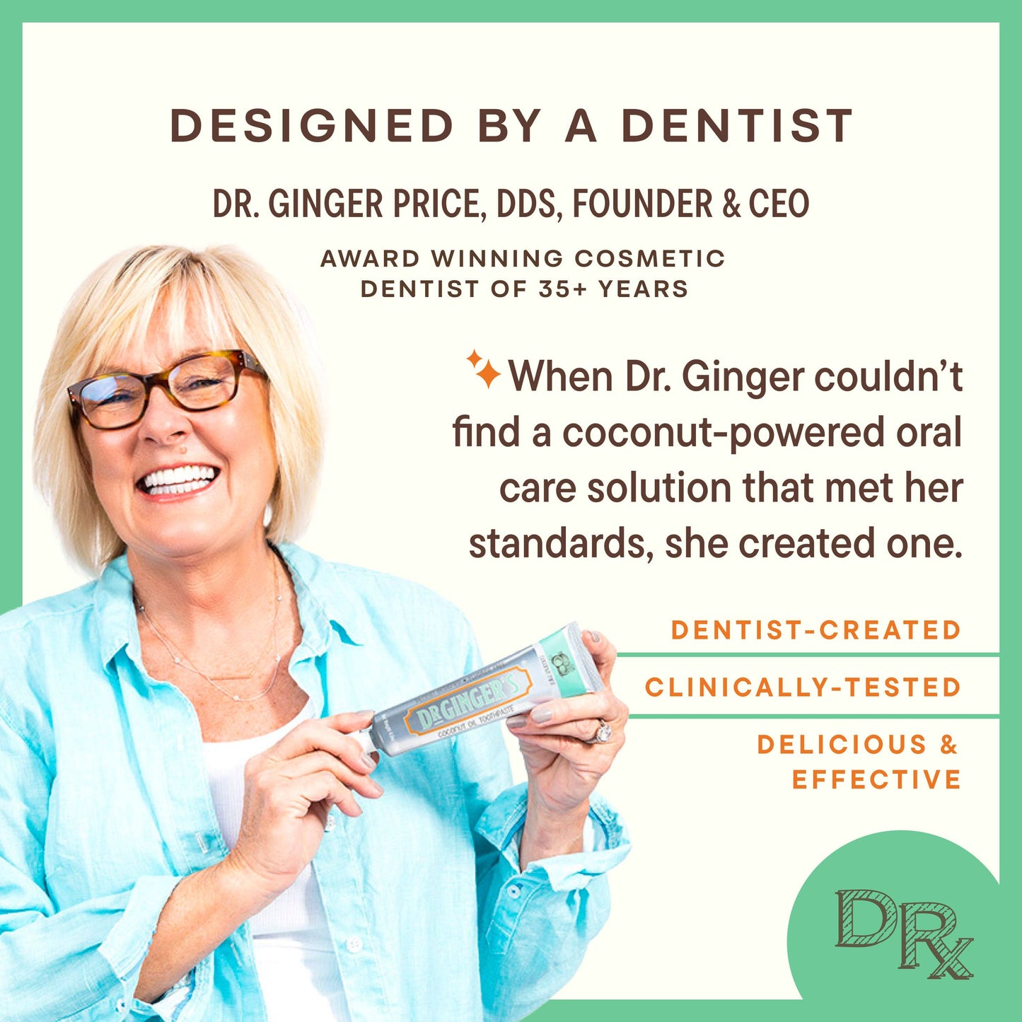 Dr. Ginger's | Coconut Powered Oral Care - Mouthwash Tablets | Coconut Powered | Eco & Travel Friendly