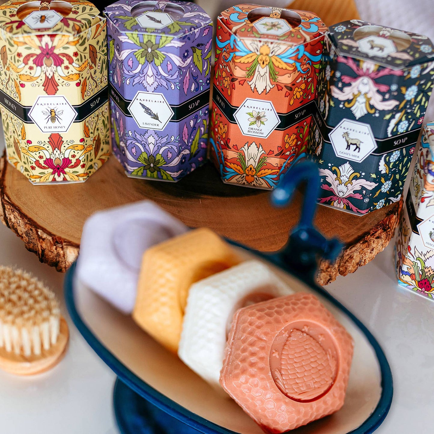 Baudelaire - Honey Soap Assortment 1.4oz - Quartet