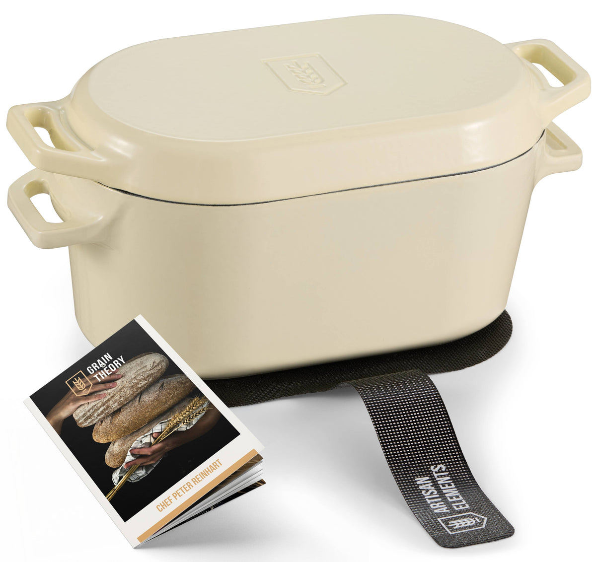 Kook - Kook Dutch Oven with Lid, Enameled Cast Iron, 3.4 qt