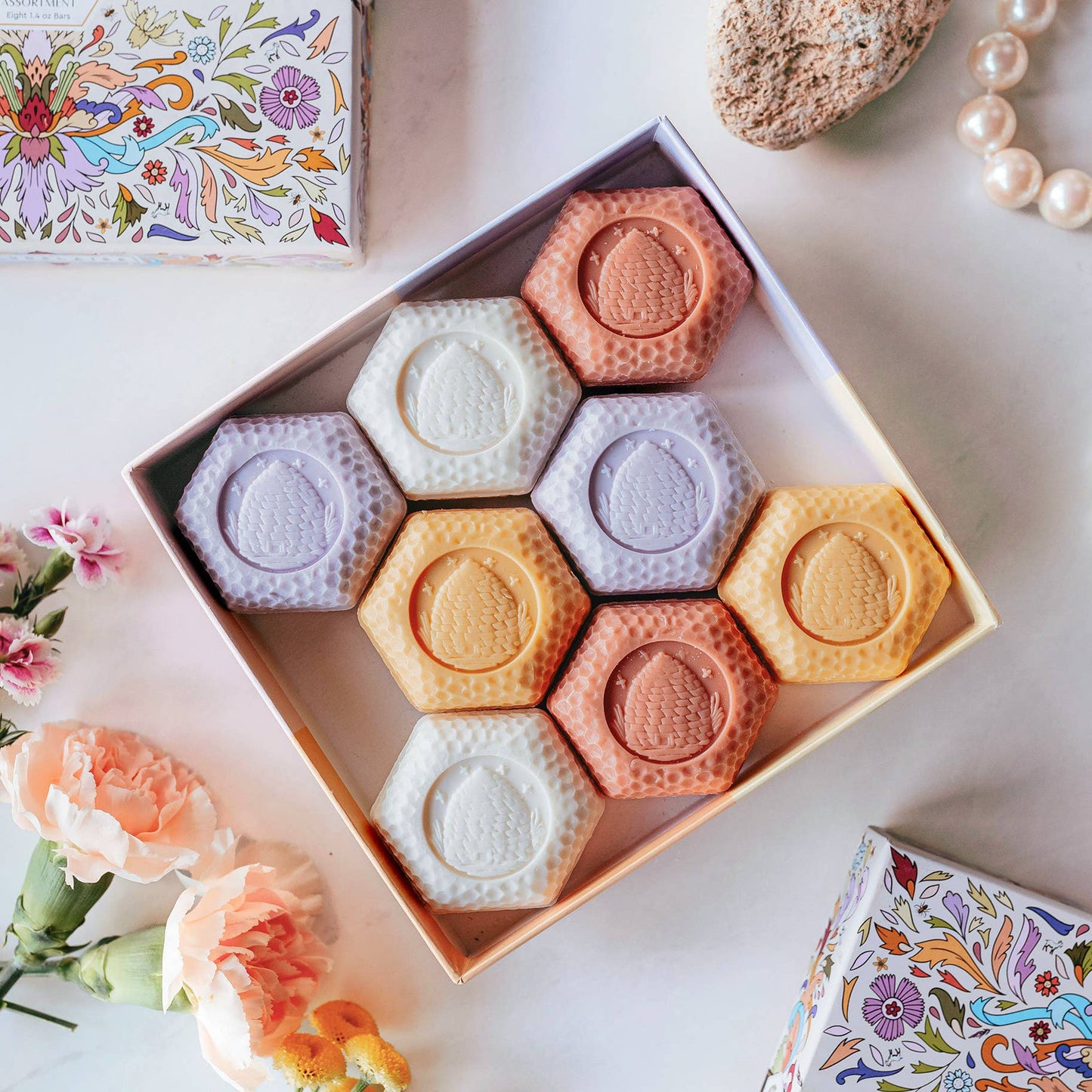Baudelaire - Honey Soap Assortment 1.4oz - Gift Box 8-Bar (2 of each)