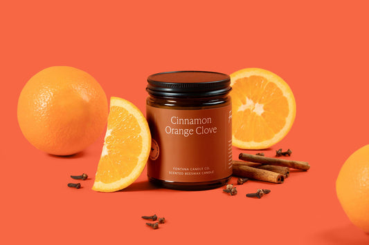 Fontana Candle Co. - Cinnamon Orange Clove Beeswax & Essential Oil Jar Candle