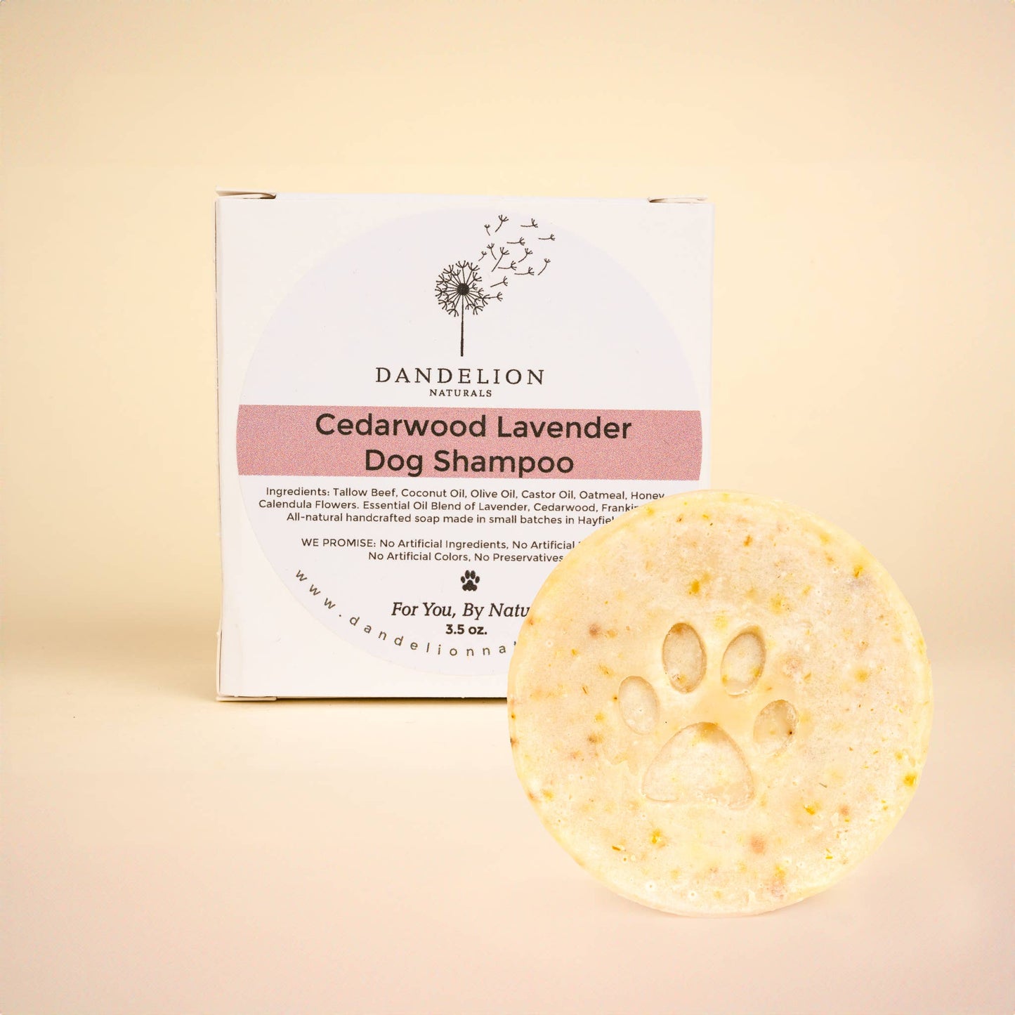 Dandelion Naturals - Dog Shampoo Bar | Dog Soap Bar | Doggie Wash | Pet Wash