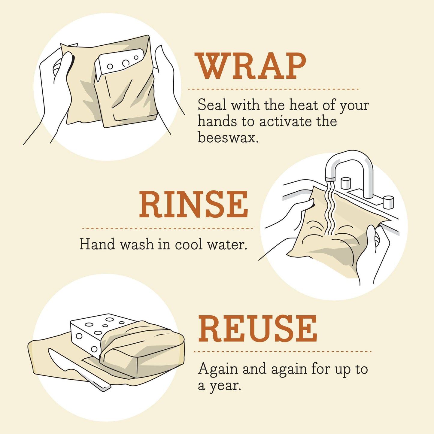 Bee's Wrap - Cut-to-Size Roll - Honeycomb