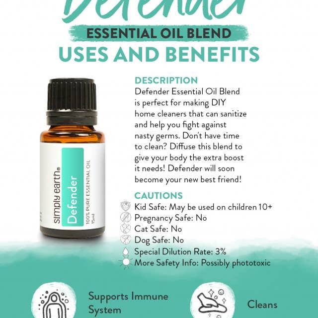 Simply Earth - Defender Essential Oil Blend 15ml