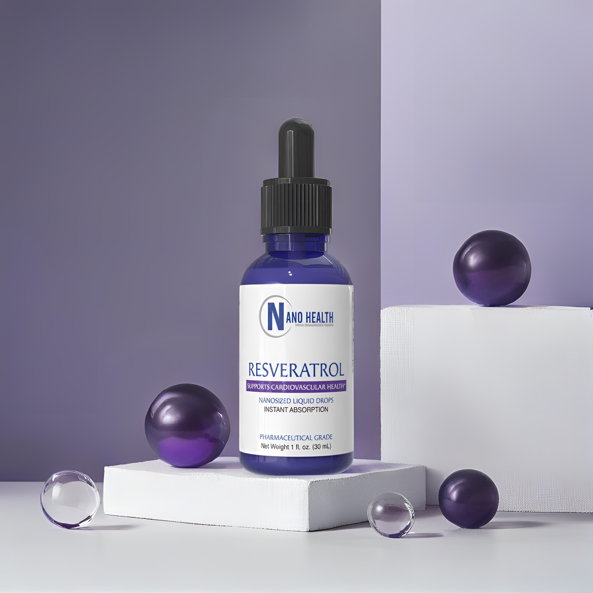 Nanoceutical Solutions - Nano Resveratrol Oral Supplement/Vitamin