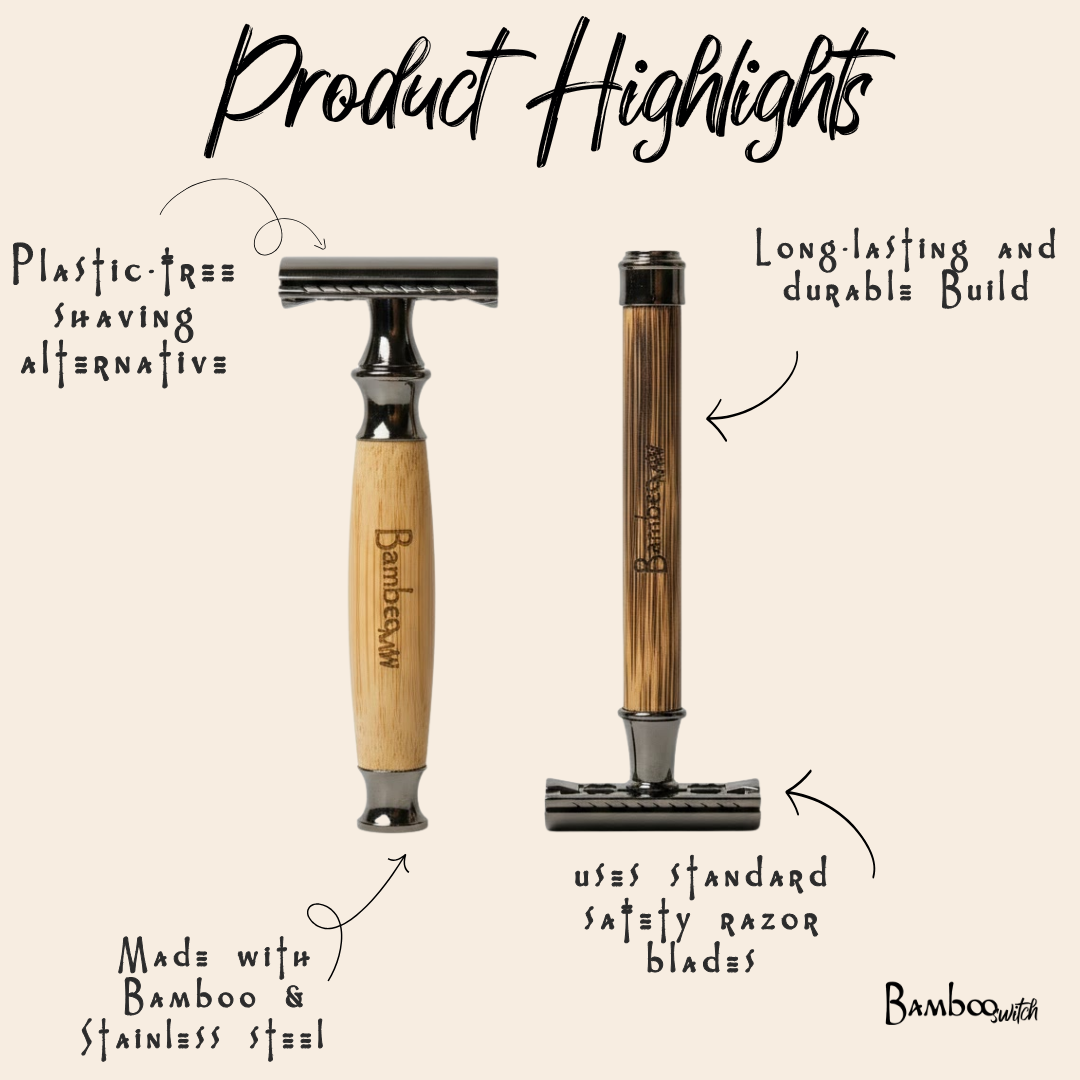 Bamboo Switch - Bamboo Stainless Steel Safety Razor | Earth Day Bestseller