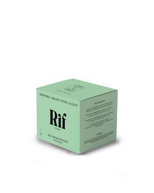 Rif Care - Regular (14 ct) Organic Biodegradable Hemp Fiber Pads