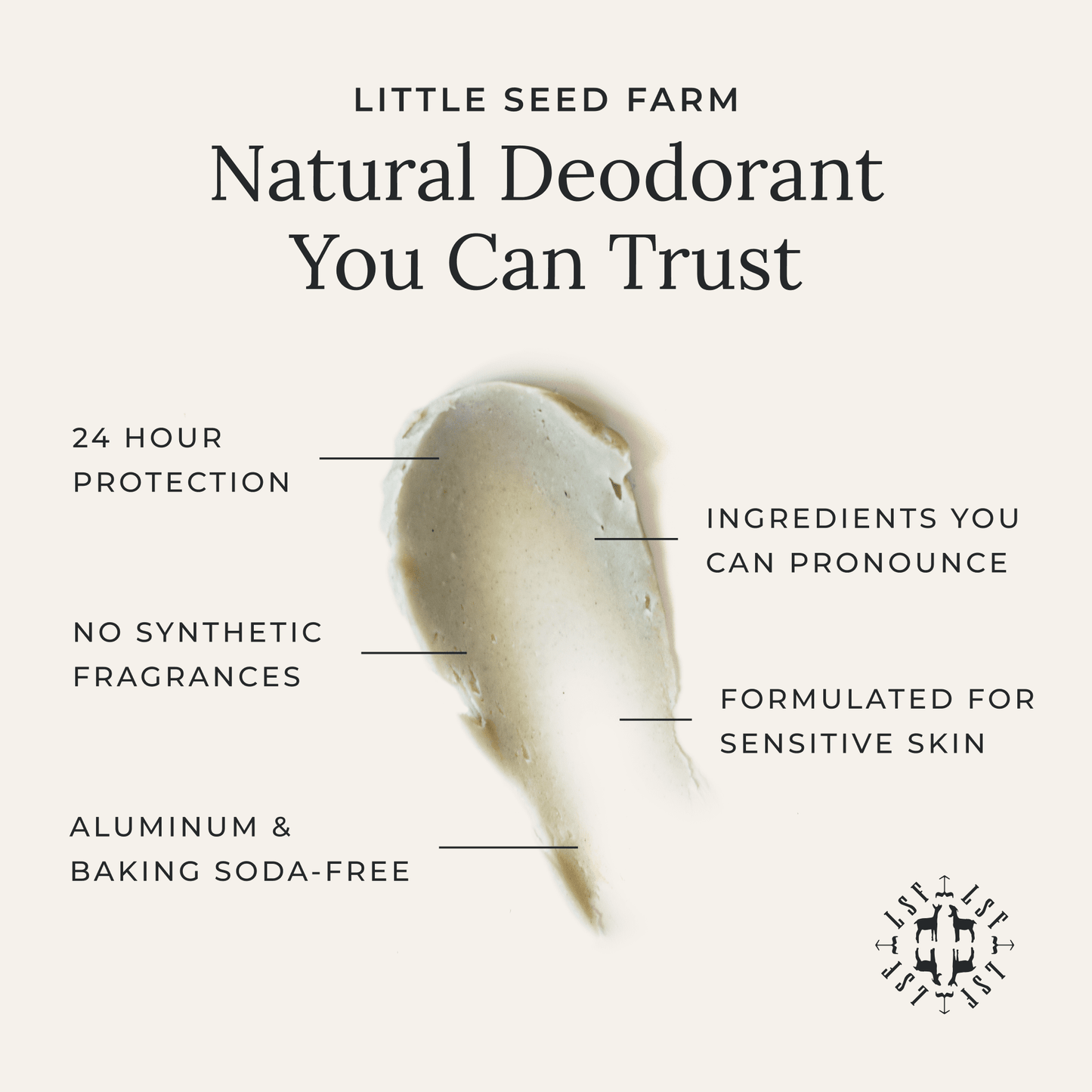 Little Seed Farm - Cedar Vanilla Deodorant Cream