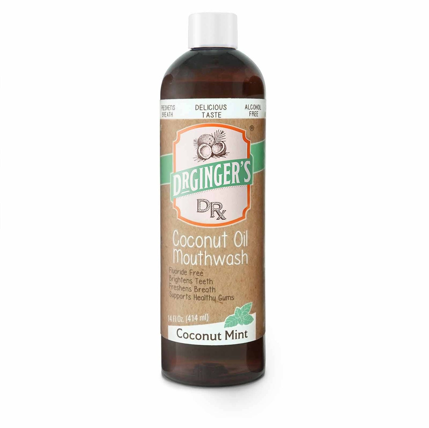 Dr. Gingers - Coconut Oil Mouthwash | Fluoride-Free Oil Pulling Mouthwash