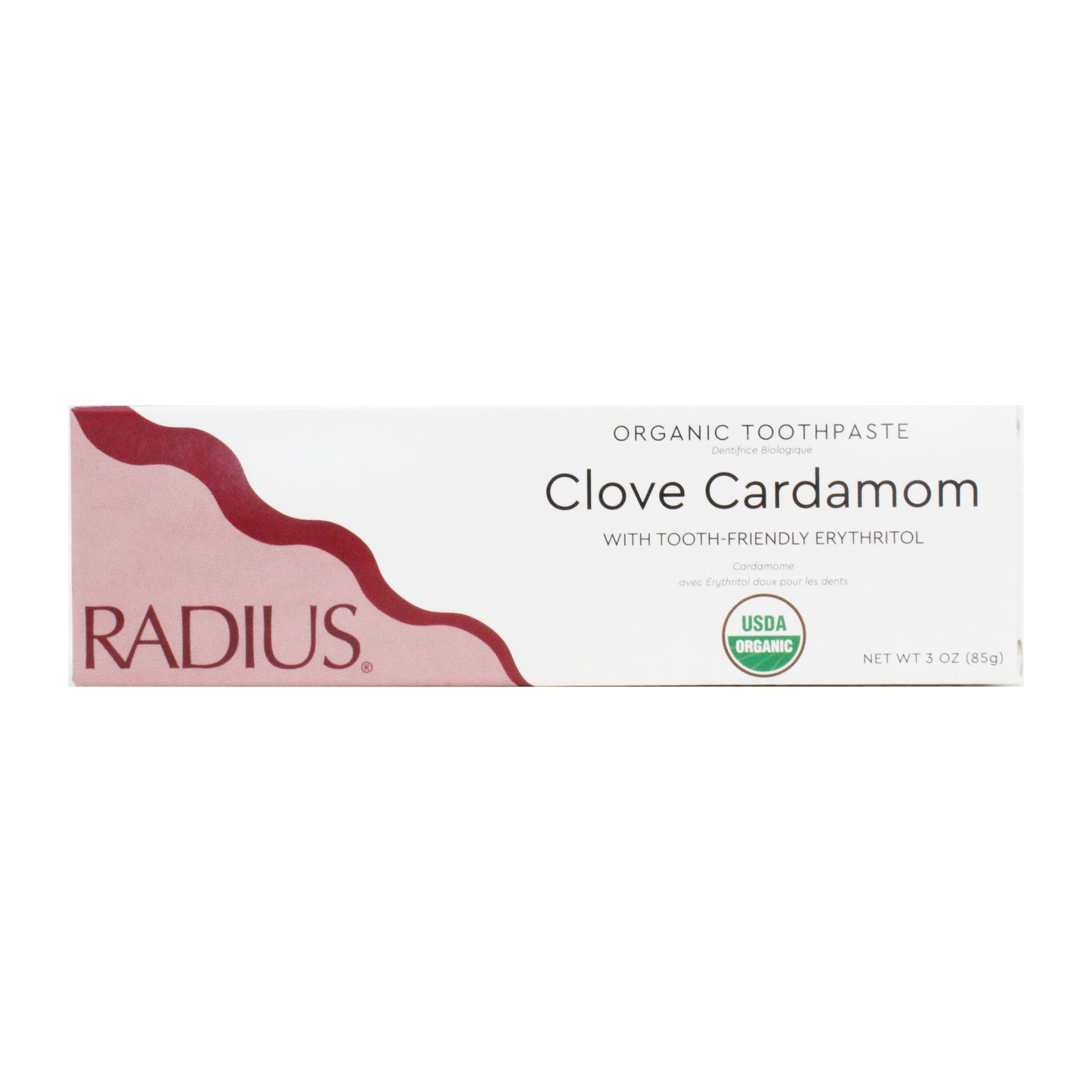 RADIUS - USDA Organic Clove Cardamom Toothpaste, 3oz