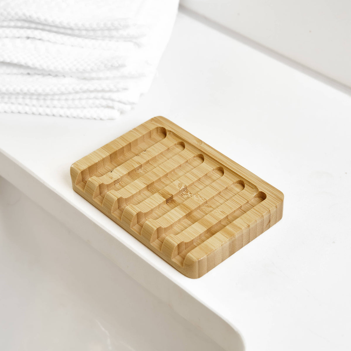 Bamboo Switch - Slatted Bamboo Soap Lift