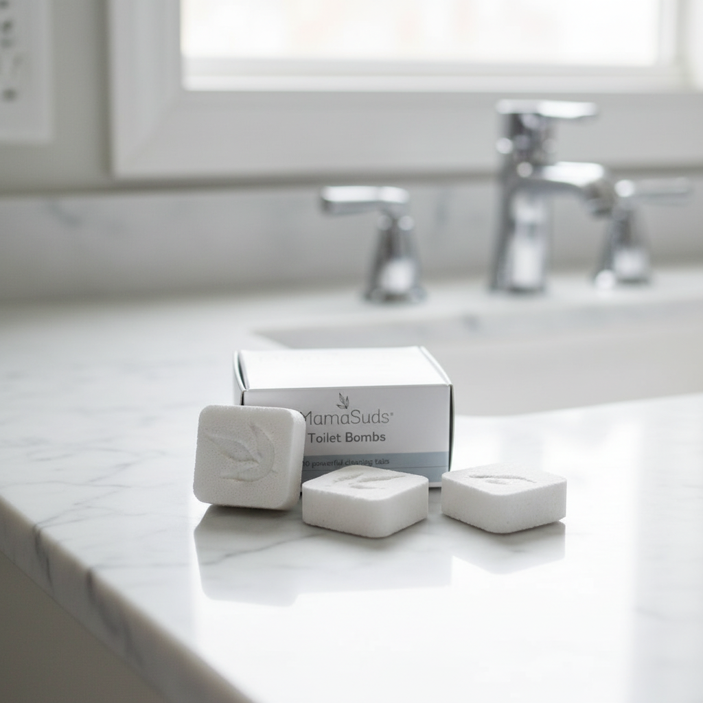 MamaSuds | Non-toxic Household Cleaners + Real Soap - Toilet Bomb Cleaning Tabs