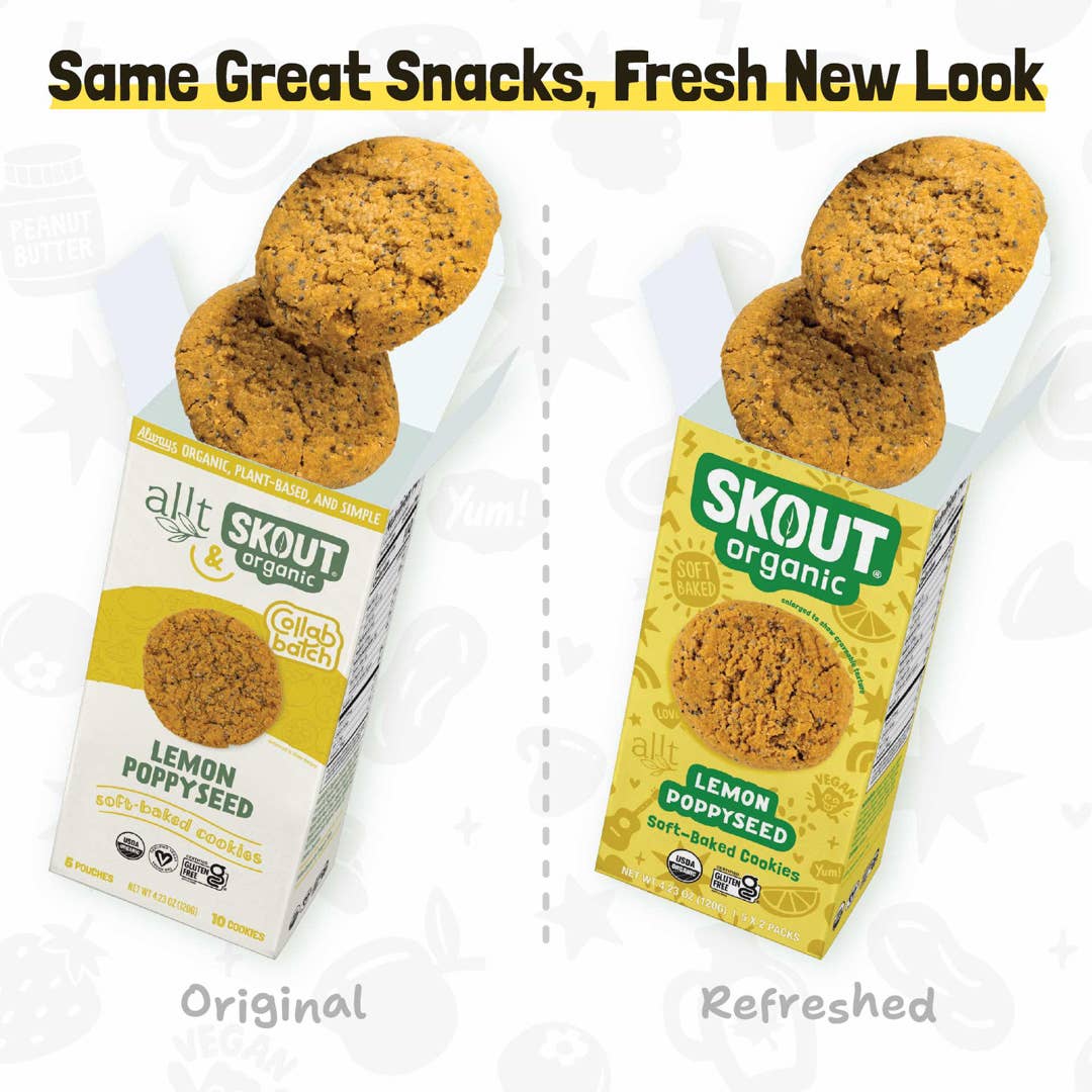 Skout Organic - Skout Organic Lemon Poppyseed Soft Baked Cookies