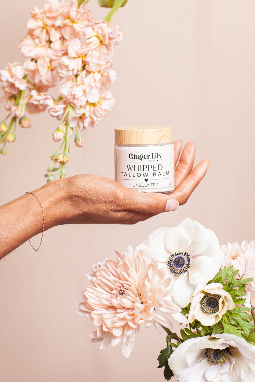 Ginger Lily Tallow - Whipped Tallow Balm - with organic grass fed+finished tallow