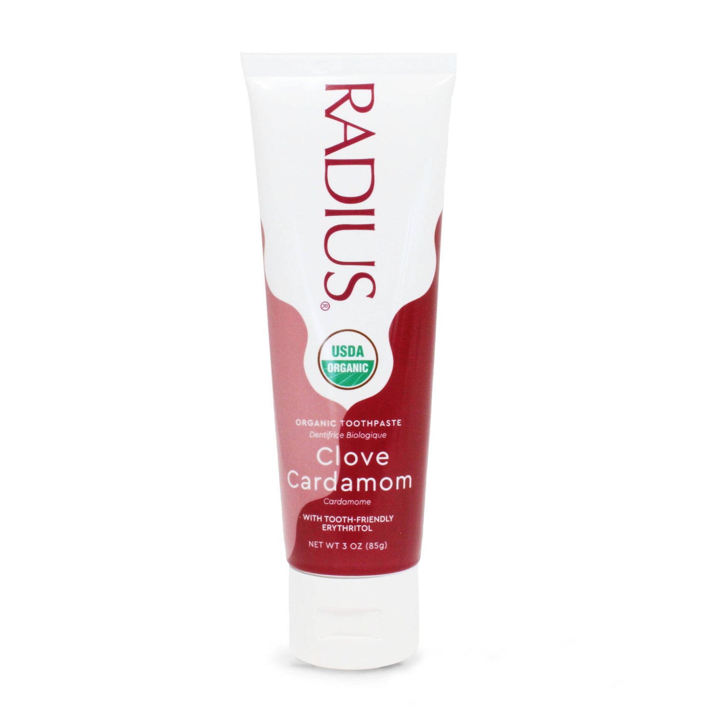 RADIUS - USDA Organic Clove Cardamom Toothpaste, 3oz