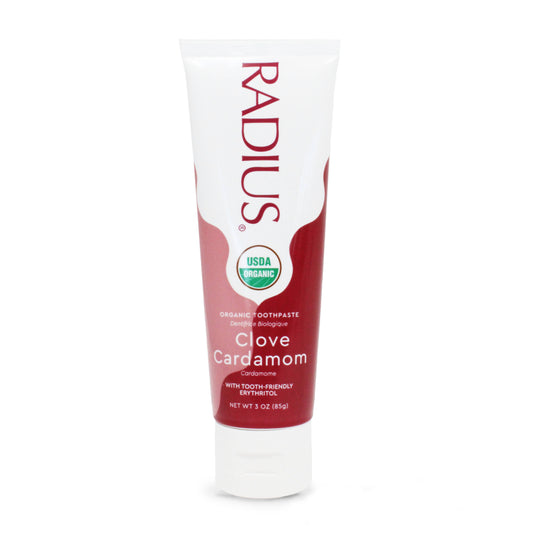 RADIUS - USDA Organic Clove Cardamom Toothpaste, 3oz