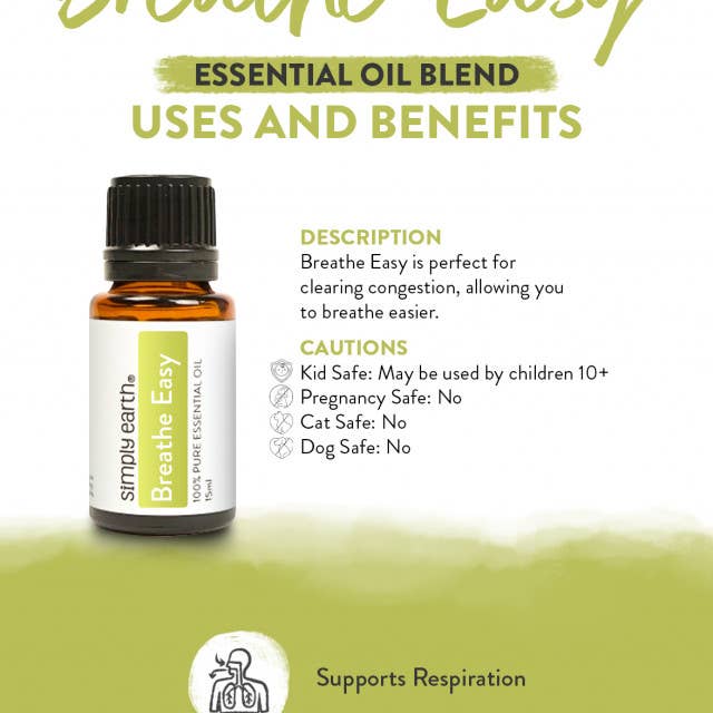 Simply Earth - Breathe Easy Essential Oil Blend