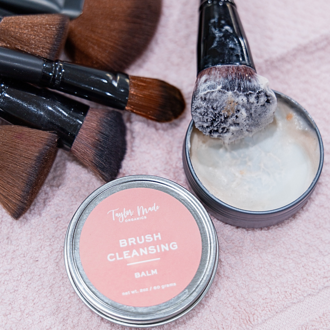 Taylor Made Organics - Brush Cleansing Balm – Vegan Makeup Brush Soap -Sulfate-Free