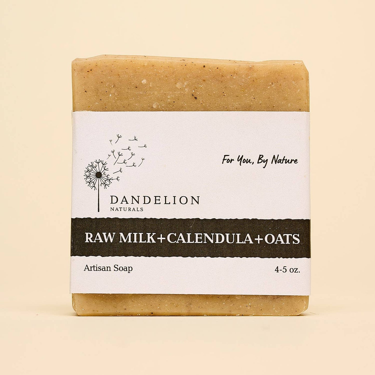 Dandelion Naturals - Raw Milk, Calendula, & Oats Bar Soap | Unscented Bar Soap
