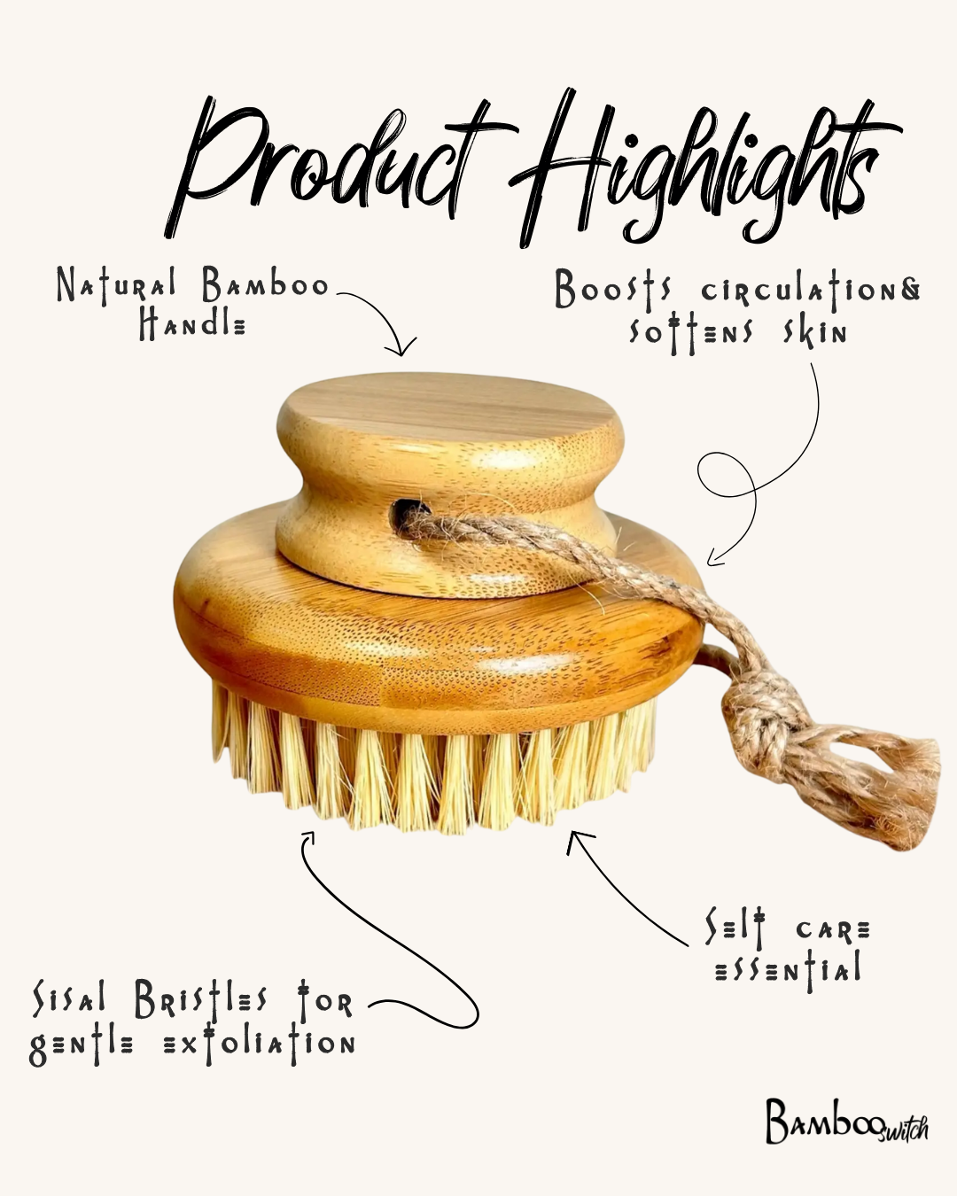 Bamboo Switch - Bamboo Body Dry Brush