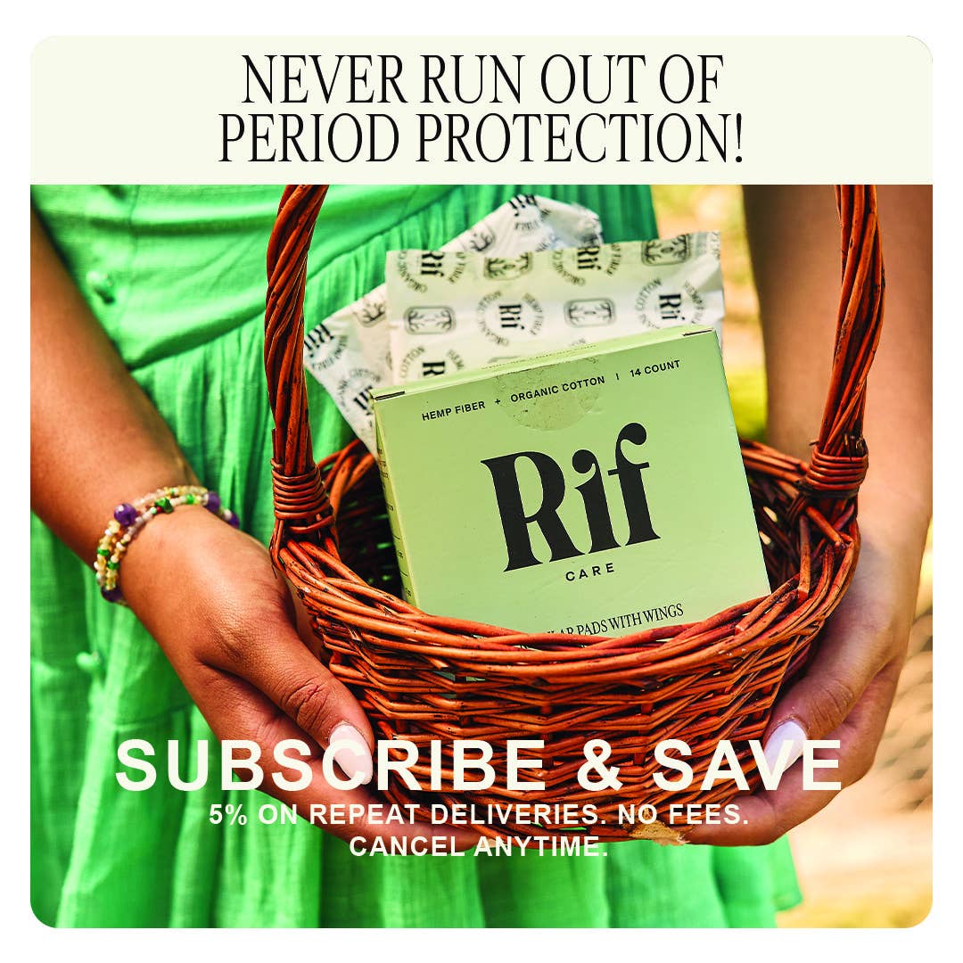 Rif Care - Regular (14 ct) Organic Biodegradable Hemp Fiber Pads